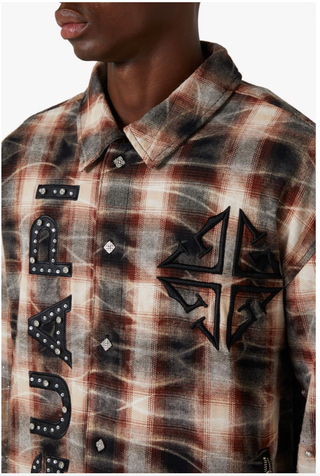 Guapi | Mocha Rhinestone Flannel