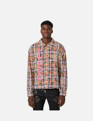 Guapi | Blush Pink Rhinestone Flannel