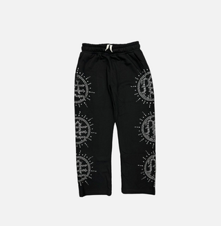 Mixed Emotion | ‘Eclipse’ Black Rhinestone Sweats