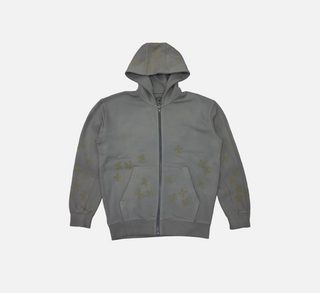 See You In Paradise | Hoodie W print (Grey/Gold)