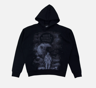 Mr.Wave | Pursuit CUT AND SEW (ALL black) Hoodie