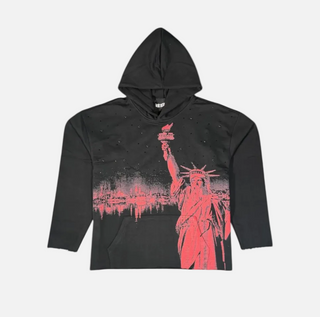 Mr.Wave | Libertad Hoodie (Black/Red)