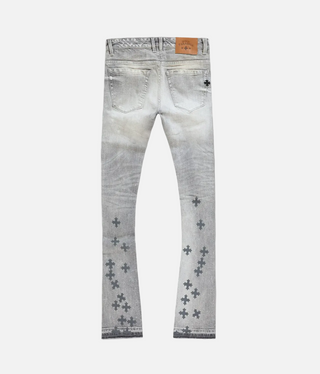 See You In Paradise | Super Skinny Stacked Forbidden Fruit Denim (Cement Wash)