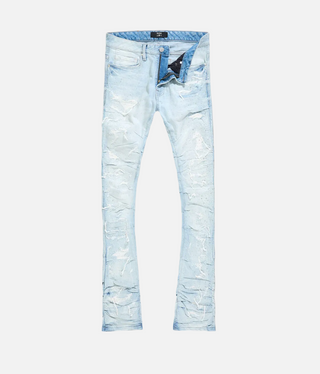 See You In Paradise | Super Skinny Stacked Brilliance Denim (Sky Blue)