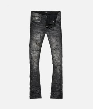 See You In Paradise | Super Skinny Stacked Brilliance Denim (Black Shadow)