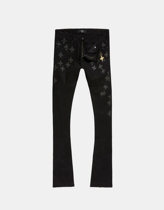 See You In Paradise | Super Skinny Stacked Forbidden Fruit Denim (Black)