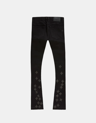 See You In Paradise | Super Skinny Stacked Forbidden Fruit Denim (Black)