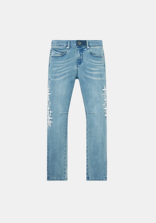 RTA Kids | Kids Benson Skinny Jean | Coastal Drift Cross Patch