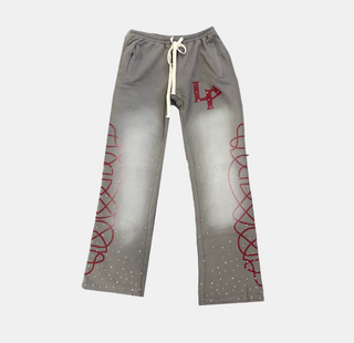 Legends Prevail | Studded Sweatpants (Grey)