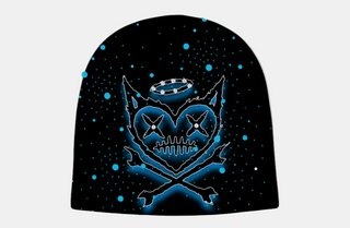 Shattered Hearts | SHATTERED BEANIE (Black/Blue)