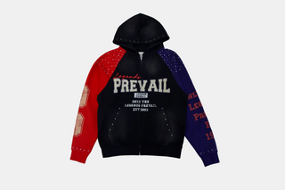 Legends Prevail | COLOR BLOCK HOODIE RED-BLUE