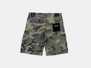 Kindred | Green Camo Baggy Jean Shorts