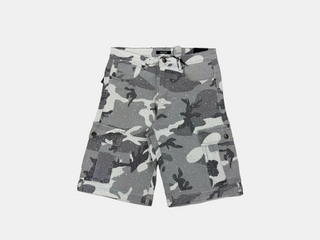 Kindred | Grey Camo Baggy Jean Shorts