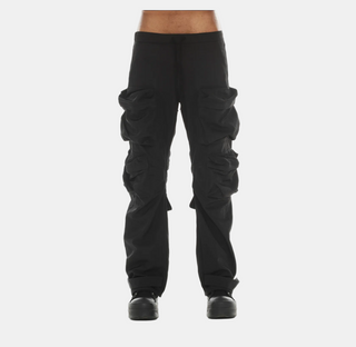 Cult Of Indiviiduality | Baggy Cargo 610 Jeans in Black Nylon