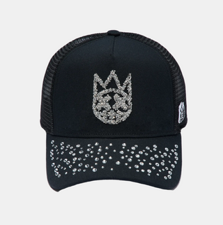 Cult Of Individuality | Mesh Back Trucker Hat "Crystals" In Black