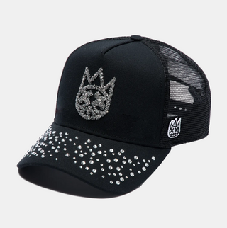 Cult Of Individuality | Mesh Back Trucker Hat "Crystals" In Black