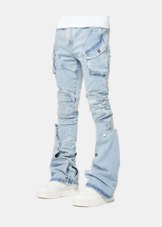 Guapi | Aqua Blue Coffin Arc Denim
