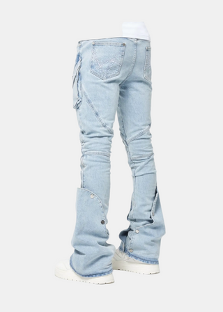Guapi | Aqua Blue Coffin Arc Denim