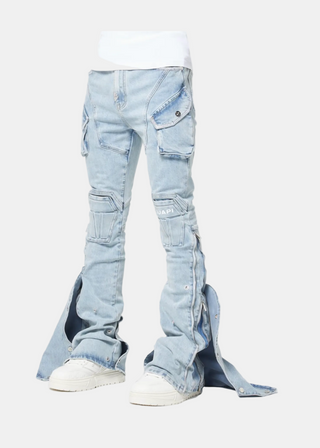 Guapi | Aqua Blue Coffin Arc Denim