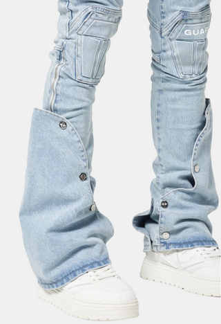Guapi | Aqua Blue Coffin Arc Denim