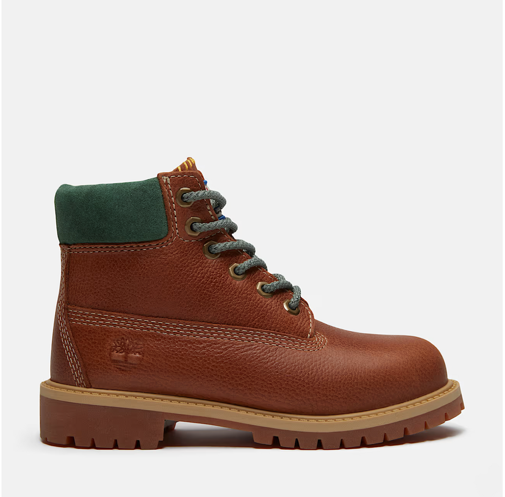 Timbrland Rust Boot Timberland | Youth Premium 6-Inch Waterproof Boot (Rust Full-Grain ...