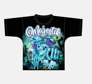 Majestik | F. TERRY DTG PRINT FRONT AND BACK RHINESTONE (Black)