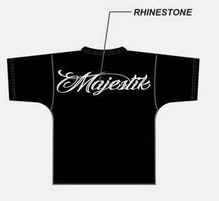 Majestik | F. TERRY DTG PRINT FRONT AND BACK RHINESTONE (Black)