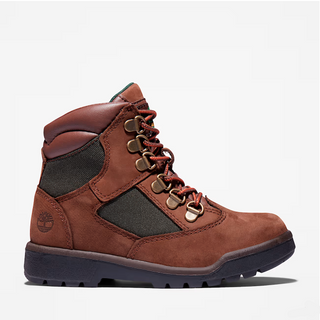 Timberland | Junior 6-Inch Field Boot (Dark Brown Nubuck)