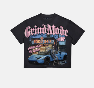 Roku Studio | GRIND MODE BOXY TEE (Black)