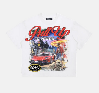 Roku Studio | PULL UP BOXY TEE (White)