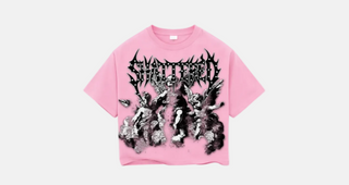 Shattered Hearts | FALLIN ANGELS PINK TEE