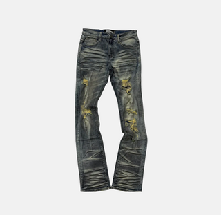 Vicious | Stacked Patch Denim - MUD - VC1032