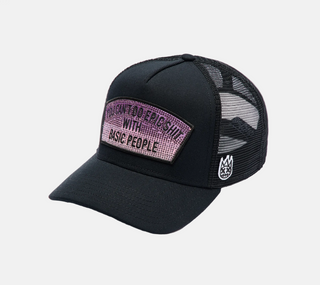 Cult Of Individuality | Mesh Trucker Hat "Epic Shit" Crystals In Black