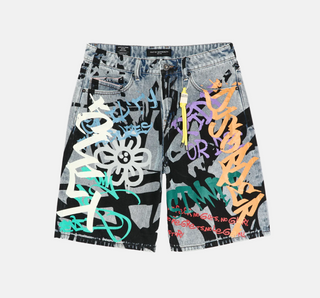 Cult of Individuality | Grunge Shorts in Graffiti