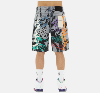 Cult of Individuality | Grunge Shorts in Graffiti