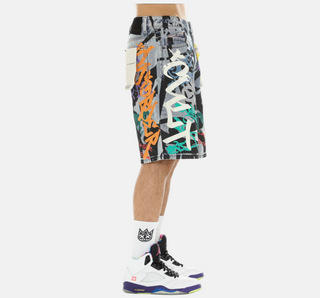 Cult of Individuality | Grunge Shorts in Graffiti