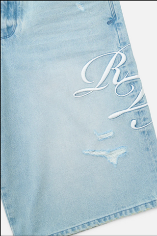 RTA | GUSTAVO DENIM SHORT | SOFT HORIZON CURSIVE