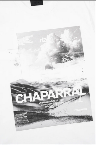 RTA | LIAM SHORT SLEEVE TEE | WHITE CHAPARRAL