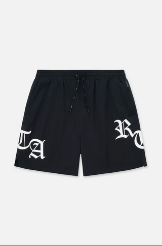 RTA | MARK SWIM TRUNK | BLACK OLD ENGLISH RTA
