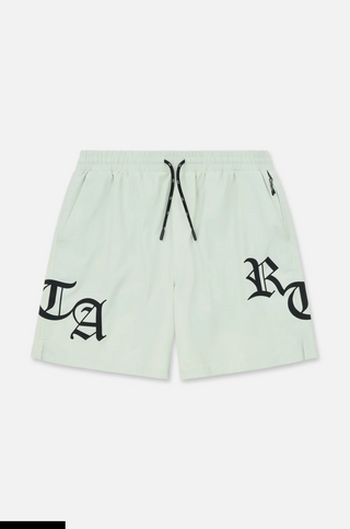 RTA | Mark Swim Short | Light Teal Old English Rta