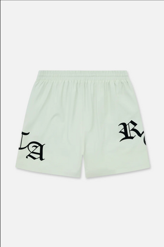RTA | Mark Swim Short | Light Teal Old English Rta