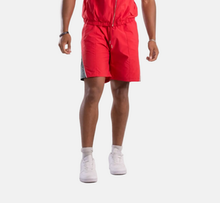 KINDRED | RHINESTONE NYLON SHORTS (RED)