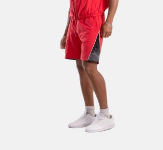 KINDRED | RHINESTONE NYLON SHORTS (RED)