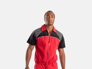 KINDRED | RHINESTONE NYLON TOP (RED)
