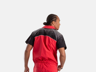 KINDRED | RHINESTONE NYLON TOP (RED)
