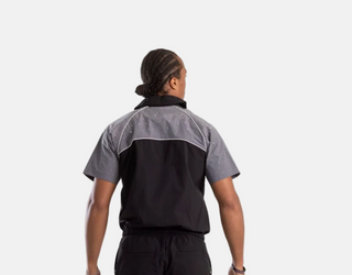 KINDRED | RHINESTONE NYLON TOP (BLACK/GREY)
