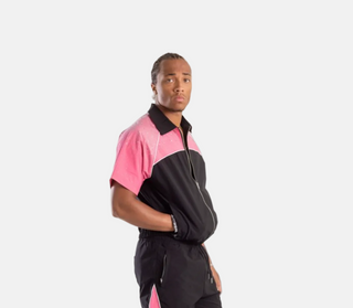 KINDRED | RHINESTONE NYLON TOP (BLACK/PINK)