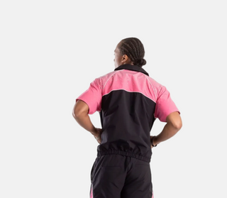 KINDRED | RHINESTONE NYLON TOP (BLACK/PINK)