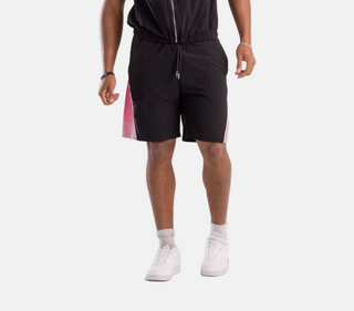 KINDRED | RHINESTONE NYLON SHORTS (BLACK/PINK)