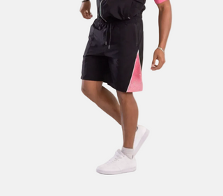 KINDRED | RHINESTONE NYLON SHORTS (BLACK/PINK)